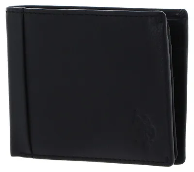 Produktbild von U.S. POLO ASSN. Leder Geldbörse Carrick Horizontal Wallet with Coin Black schwarz