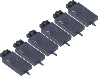 Imagen del producto de Disipador de tinta de 6 piezas, cabezal de impresora de inyección de tinta con disolvente, disipador rectangular de PP, repuesto para impresoras XP600