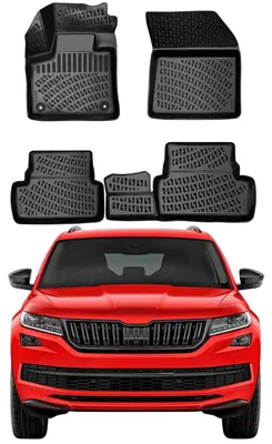 Image de Solidchoice - Tapis de sol en caoutchouc 3D pour Skoda Kodiaq