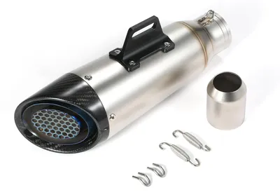 Obrázek produktu pro Univerzální zadní tlumič výfuku pro motocykly o průměru 38–51 mm, vhodný pro motocykly a čtyřkolky