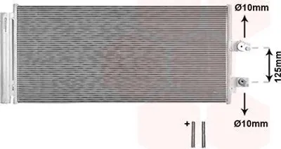 Produktbild von VAN WEZEL 59015700 Kondensator Klimaanlage Klimakondensator für VOLVO XC40 (536) +Trockner