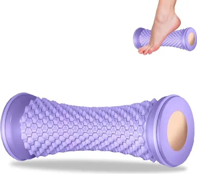 Produktbild von Fußmassagegerät in Form einer Igelkugel, Fußmassage-Rolle, tragbare Gummifußrolle, Fußmassager, zur Linderung von Fußschmerzen, Fersensporn und Plantarfasziitis