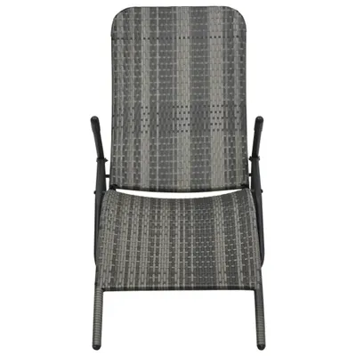 Immagine prodotto di Lettino Prendisole Pieghevole in Polyrattan Grigio