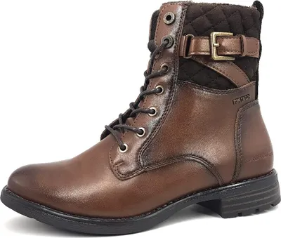 Produktbild von Tom Tailor Damenschuhe Stiefel Schnürer Braun Freizeit