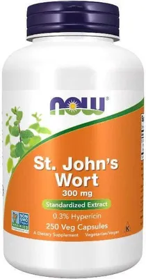 Produktbild von Johanniskraut 300 mg 250 Veg-Kapseln Now Foods