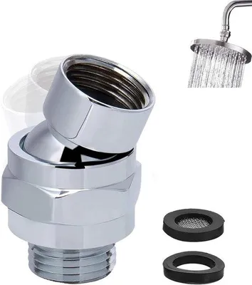 Image de Adaptateur pour pomme de douche avec rotation à 360 degrés - Pièce unique - Cuivre