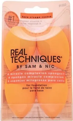 Immagine prodotto di Real Techniques Miracle Complexion Spugnette 4 pezzi houbička na make-up