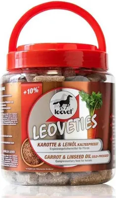 Productafbeelding van Leovet Leoveties lekkere koekjes met wortel en lijnolie (koudgeperst), 1100g