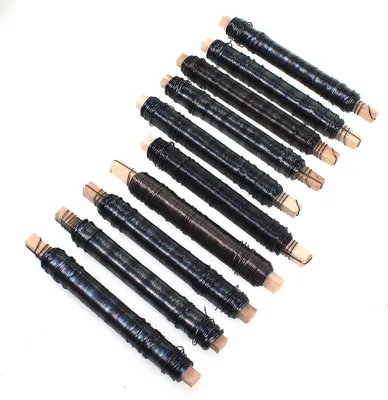 Produktbild von 10 Rollen Wickeldraht blau geglüht Blumendraht Bindedraht a 100g 0,65mm 1kg