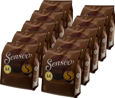 Produktbild von Senseo Kaffeepads Kräftig / Strong, Intensiver und Vollmundiger Geschmack, Kaffee, 360 Pads
