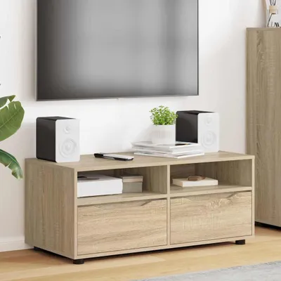 Obrázek produktu pro Maison Exclusive – Televizní skříňky, rozměry 100 x 48 x 43 cm, materiál: dřevotříska, Imitace: sonomská borovice
