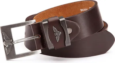 Produktbild von Herren Jeans Anzug Gürtel Breiter Leder-Optik Braun 125 cm