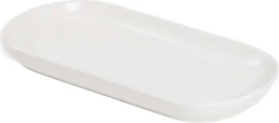 Produktbild von HOMLA FAMELIO ovale Platte weiß 30 cm