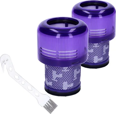 Produktbild von Sillar Kit für Dyson Staubsauger: 2x Waschbarer Filter für Dyson V11, SV14, V15 + 1x Reiniger | Regeneratives Ersatzkit