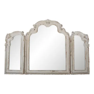 Produktbild von Clayre & Eef Spiegel 66x84 cm Weiß Holz Rechteck