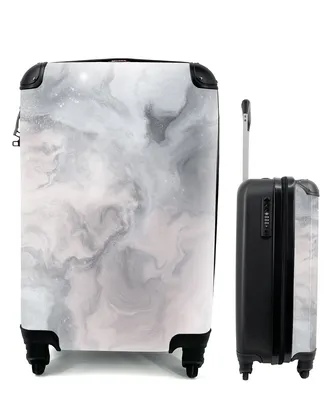 Produktbild von MuchoWow® Koffer Handgepäck Trolley Rollkoffer Kleine Reisekoffer mit 4 Rollen - Wolken - Abstrakt - Malen - Cabin Size < 55x40x23 cm & 55x40x20 cm - Fotokoffer - Kabinenkoffer - Boardgepäck - Reise-Box - Reisekoffer - Reisegepäck - Koffer mit Bild - Trolley für Kinder