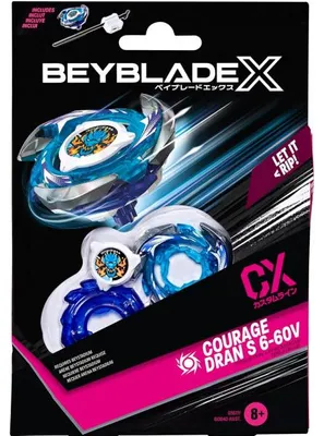 Image de Toupie beyblade x courage dran s 6-60v cx - type attaque - pack toupie et lanceur - hasbro g1677