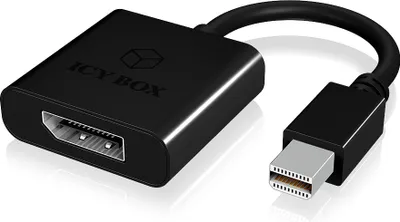 Produktbild von ICY BOX IB-AC540, Mini DisplayPort, DisplayPort, Männlich, Weiblich, Schwarz