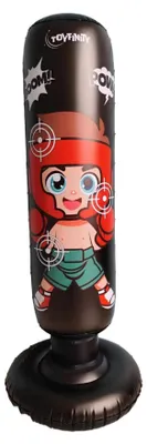 Imagen del producto de Toyfinity: Saco de boxeo electrónico interactivo para niños, con luces y sonido, 115 cm