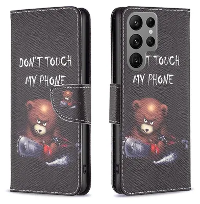 Produktbild von Für Samsung Galaxy S23 Ultra 5G Kunst-Leder Handy Tasche Motiv 1 Hülle Etuis Neu