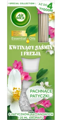 Produktbild von Air Wick, Patyczki zapachowe Kwitnący Jaśmin i Frezja, 25 ml