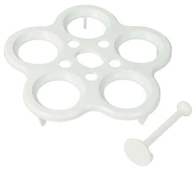 Produktbild von vhbw Eierkocher kompatibel mit Vorwerk Thermomix TM31, TM5, TM6 Küchenmaschine - Für 5 Eier, 12,2 cm, Weiß