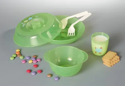 Produktbild von P:OS 69355 Chicken HOME 6*PIECES Baby-Geschirr
