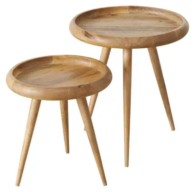 Produktbild von Kaffeetische HERVE, 2er-Set, Mangoholz