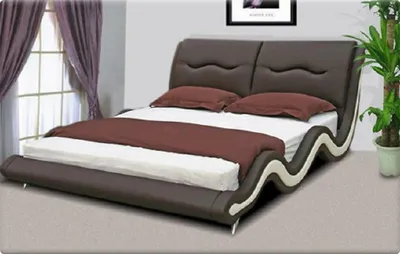 Produktbild von Wasserbett Bett Betten Komplett Lederbett Polsterbett Wasserbetten Neu LOUIS