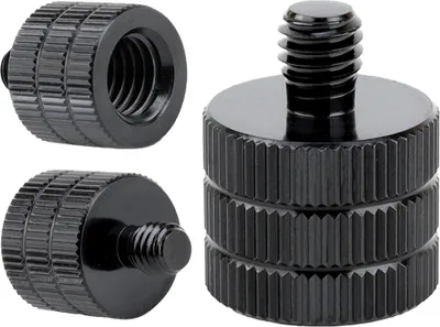 Zdjęcie produktu dla Adapter 3/8" żeński na M6 męski przejściówka aluminiowa do kamer statywów