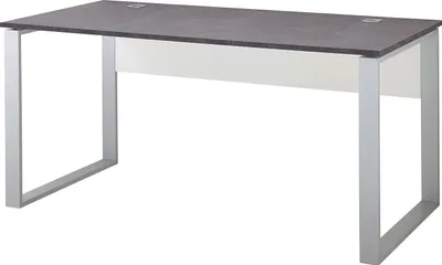 Produktbild von Germania Schreibtisch "GW-ALTINO" in Weiß/Basalto-Dunkel, 160 x 75 x 80 cm (BxHxT), 4150-261