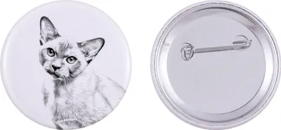 Produktbild von Burmesische Katze große Katzenbrosche Art-Dog