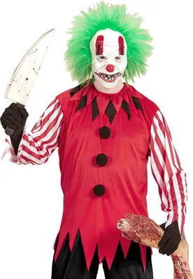 Produktbild von HORRORCLOWN (Jacke, Maske mit Perücke) Größe M/L