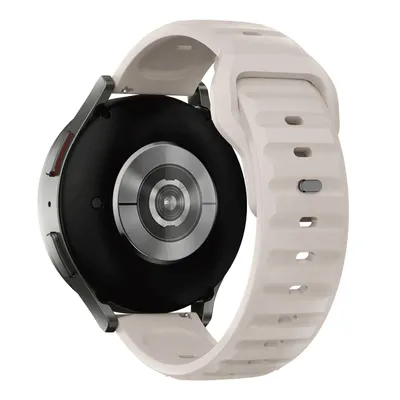 Produktbild von FFO2World 22-mm-Silikonarmband – Für Samsung Galaxy Watch 3/Watch/Gear S3, Garmin Vantage/Vivoactive, Huawei GT 5/6, Xiaomi – Sternenlicht