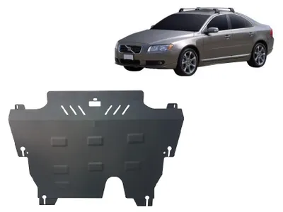 Image de Protection anti-encastrement en acier pour le moteur et la boîte de vitesses de la Volvo S80