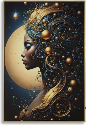 Obrázek produktu pro Nástěnný obraz „Minerva“ od Maura Ferrettiho s LED osvětlením – plátno s rámem 60 x 90 cm