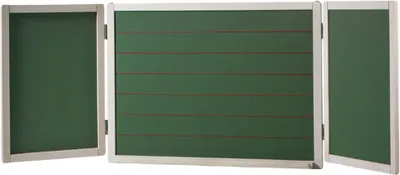 Produktbild von roba Tafel, Schreibtafel magnetisch, weiß, liniert, inkl. Kreide, Holzmagnetzahlen & -buchstaben