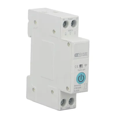 Obrázok produktu pre Inteligentný WiFi spínač, inteligentný WiFi spínač, relé časovača merania spotreby, WiFi istič, inteligentný istič, istič