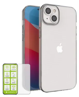 Image de Étui en silicone pour Apple iPhone 14 Plus + étui de protection en verre H9