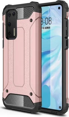 Produktbild von Mobigear Outdoor  Huawei P40 Hülle Hardcase Backcover Stoßfest - Roségold