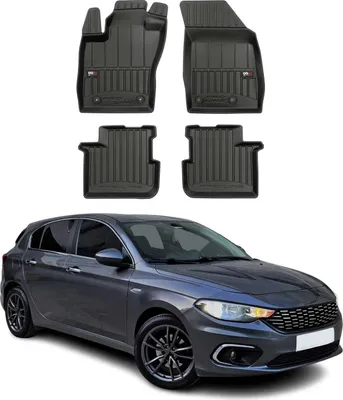 Zdjęcie produktu dla 2015-2025 Fiat Tipo dywaniki podłogowe TPE czarne 4 szt