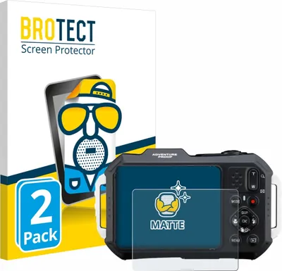 Produktbild von 2x BROTECT Schutzfolie für Ricoh Pentax WG-1000 Displayschutz Displayschutzfolie Folie Matt Entspiegelungsfolie