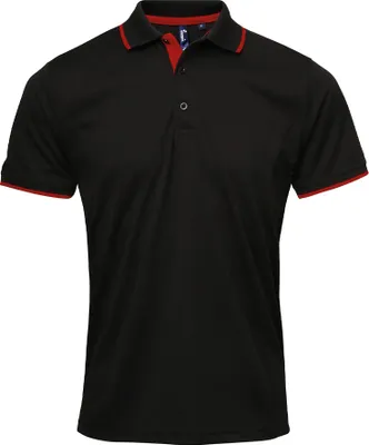 Obrázek produktu pro Premier - Pánská polokošile "Coolchecker" PC5466 (XXL) (černá/červená)