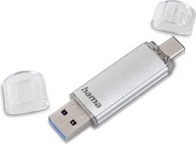 Produktbild von Hama USB-Stick C-Laeta, USB-C USB 3.1, 256GB, Silber