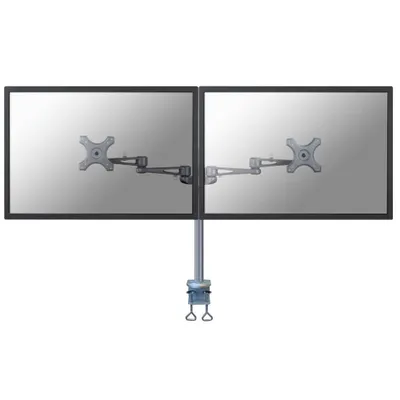 Produktbild von NewStar FPMA-D935D Montagearm für Flachbildschirm - Bildschirmgröße: 25,4 cm (10 Zoll) bis 61 cm (24 Zoll) - Silber