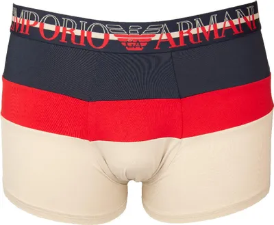 Produktbild von EMPORIO ARMANI Herren-Boxershorts, sichtbarer Gummizug mit Logo, Mikrofaser-Unterwäsche, Artikel 112093 4R719, EUR M - CN 170/95 - BR M - MX M, Poliammide 88%,Elasthan 12%