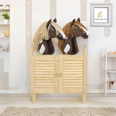 Zdjęcie produktu dla Duża podwójna stajnia Hobby Horse z drzwiczkami