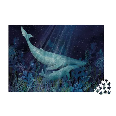 Produktbild von Janod Puzzle - Wale Tiefe 1000 TeileKarton