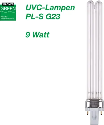 Produktbild von Wagner GREEN UVC Lampe G23 PL-S 9 Watt