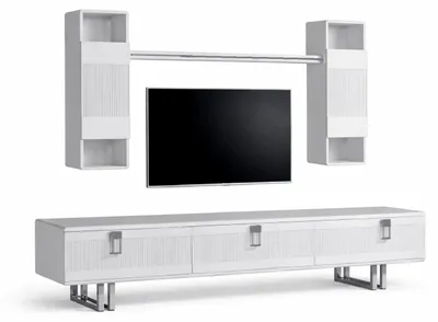 Produktbild von Wohnzimmer-Set – TV-Lowboard & Wandmodul im modernen Design